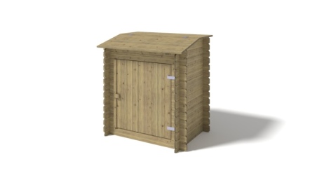 Armoire de jardin en bois -1,20x0,89 m - H.1,26 m - imprégné