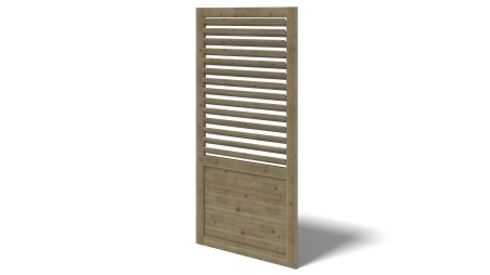 Pergola de jardin 4.04x3.06m avec panneaux - traité