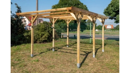 Carport, abri de voiture  3,04x5,12 m - 15,57 m2