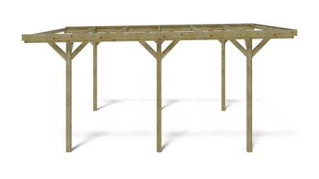 Carport, abri de voiture  3,04x5,12 m - 15,57 m2