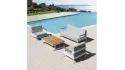Sofa de jardin trois places 90x200xH.77 cm