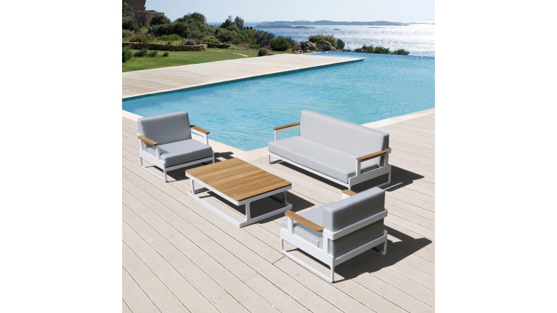 Table de jardin 140x85xH.37 cm