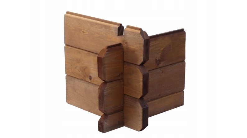 Terrasse en bois avec balustrade pour abri en bois - 6m2 - 3m x 2m - imprégnée - couleur: marron