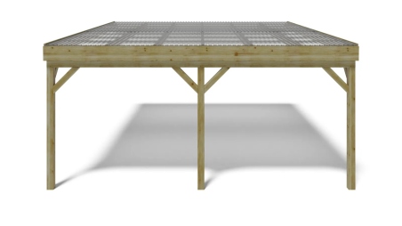 Carport, abri de voiture  5.8x5.06 m - 29 m2 - couverture PVC 