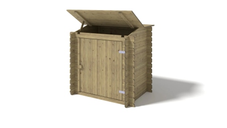 Armoire de jardin en bois -1,20x0,89 m - H.1,13 m - imprégné