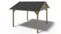 Pergola de jardin 4,04x4,17m - traité