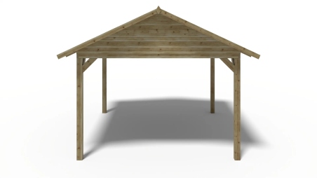 Pergola de jardin 4,04x4,17m - traité