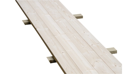 Plancher universel pour abris de jardin - 28 mm - paquet de 3 m2 - Non traité