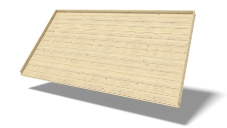 Plancher universel pour abris de jardin - 28 mm - paquet de 3 m2 - Non traité