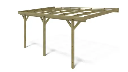 Cochera 3x5,24 m - 15 m2 - apoyado contra 