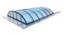 Abri de piscine Horizon - 6,47x3,50 m - polycarbonate alvéolaire 8 mm - Couleur Ral7016 Graphite