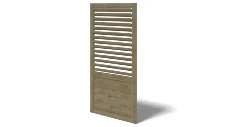 Pergola de jardin 4,04x4,04m avec panneaux - traité