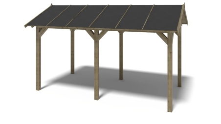 Pergola de jardin 5x3,06m - traité