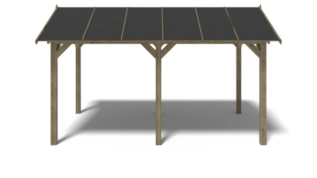 Pergola de jardin 5x3,06m - traité
