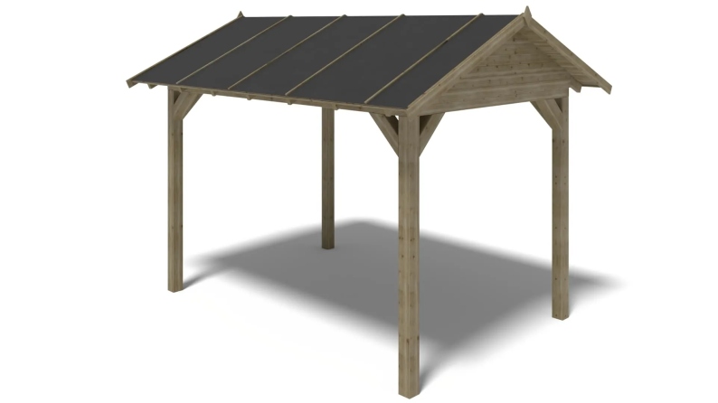 Pergola de jardin 4.04x3.06m - traité