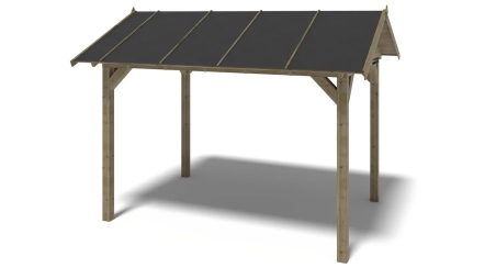 Pergola de jardin 4,04x3,06m - traité
