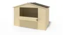 Kiosque/ stand de marché/ de vente 5,72 m2 - 3,11x1,84 m - 19 mm