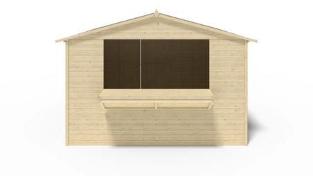 Kiosque/ stand de marché/ de vente 9,42 m2 - 3,11x3,03 m - 19 mm