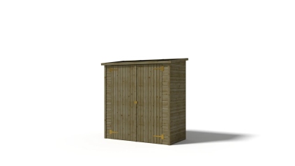 Armoire de jardin à outils 1,66x0,82 m H.1,86