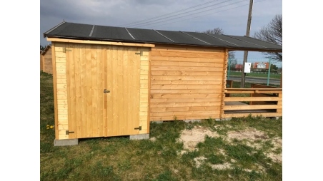 Armoire de jardin à outils 1,66x0,82 m H.1,86