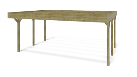Carport, abri de voiture  6,06x5,03 m - 30,48 m2