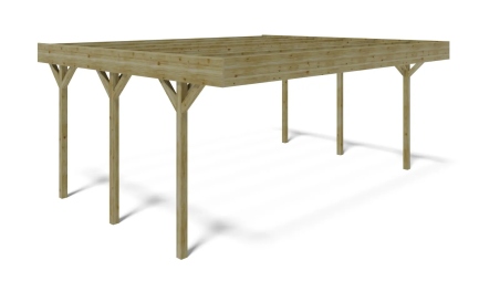 Carport, abri de voiture  6,06x5,03 m - 30,48 m2