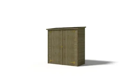 Armoire de jardin à outils 1,66x0,82 m H.1,86 - avec plancher et paroi arrière