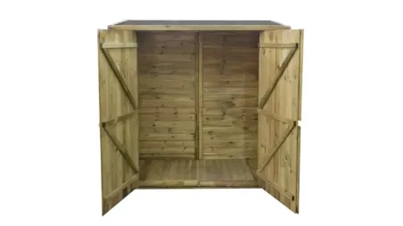 Armoire de jardin à outils 1,66x0,82 m H.1,86 - avec plancher et paroi arrière