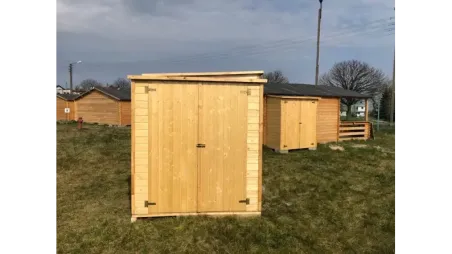 Armoire de jardin à outils 1,66x0,82 m H.1,86 - avec plancher et paroi arrière