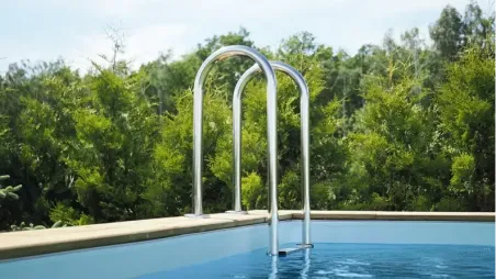 Piscine en bois Aqua 4,65x2,85 - H.1,24 m fixations à visser