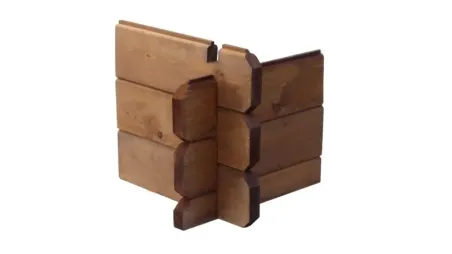 Abri de jardin en bois - 15,20m2 - 3,90x3,90m - Traité - Ep. 34mm - Couleur: marron