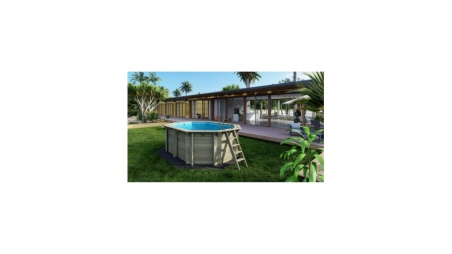 Piscine en bois Nemo 4,3x3 - H.1,31 m fixations à visser