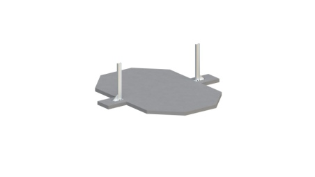 Piscine en bois Nemo 4,3x3 - H.1,31 m fixations à visser