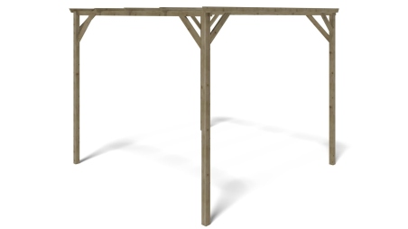 Carport, abri de voiture  3x3 m - 9 m2