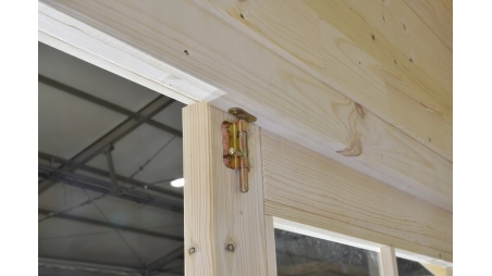 Abri de jardin en bois - 11,70m2 - 3,90x3m - Ep. 34mm - Couleur: naturel
