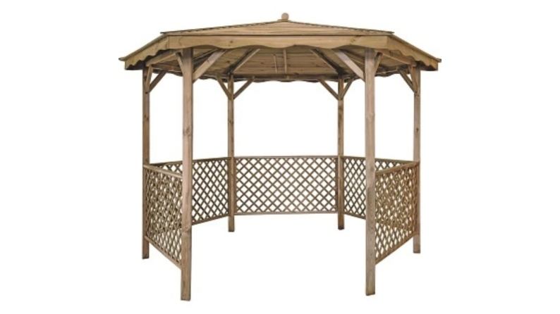 Pergola de jardin, abri pare-soleil 3.38x2.79 m – Traité