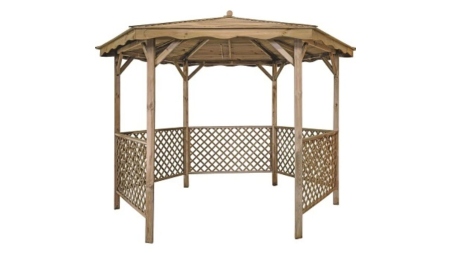 Pergola de jardin, abri pare-soleil 3.38x2.79 m – Traité