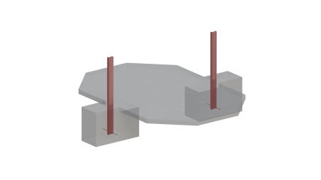Piscine en bois Nemo 4,3x3 - H.1,18 m fixations à sceller