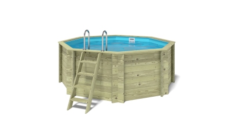 Piscine en bois Coral 3,25x3,25 - H.1,18 m autoportante