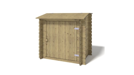 Piscine en bois Nemo 7,3x3,97 - H.1,45 m fixations à sceller