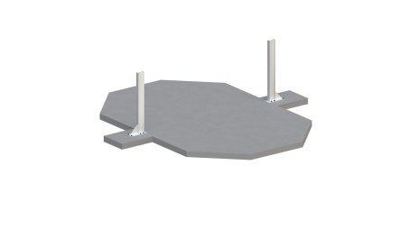 Piscine en bois Nemo 5,79x3,49 - H.1,45 m fixations à visser