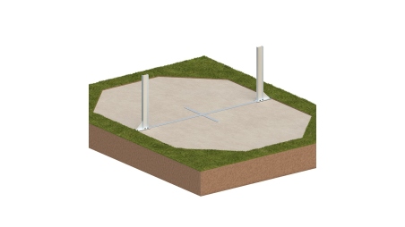 Piscine en bois Nemo 5,79x3,49 - H.1,45 m cadre en métal, sans dalle béton