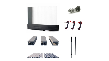 Abri de piscine Horizon - 6,10x2,38 m - polycarbonate alvéolaire 8 mm - pour piscine BAS7306