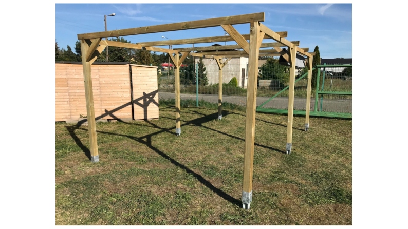 Carport, abri de voiture  3x5.1 m - 15.3 m2
