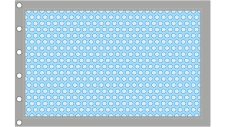 Bâche à bulles d'été 7.97 x 3.82 m pour piscine BAS7309