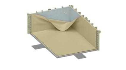 Liner 75/100 PVC, couleur Sable, pour piscine BAS7308