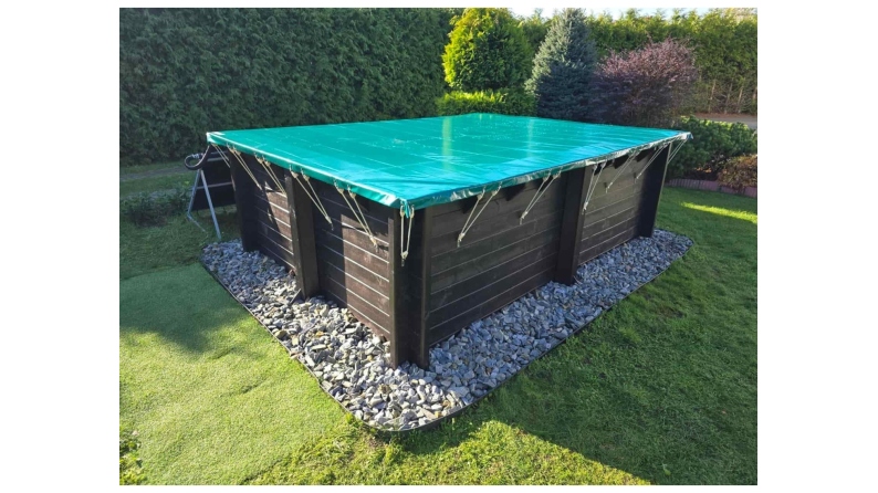 Bâche d'hiver  7.16 x 3.91 m pour piscine BAS7308