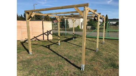 Carport, abri de voiture  3x5.1 m - 15.3 m2