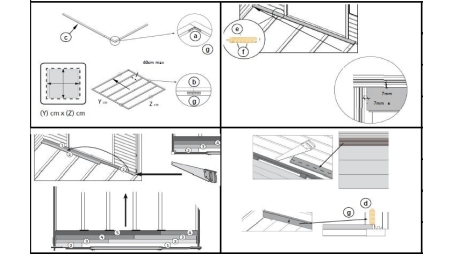 Plancher universel pour abris de jardin - 18 mm - paquet de 3 m2 - Traité