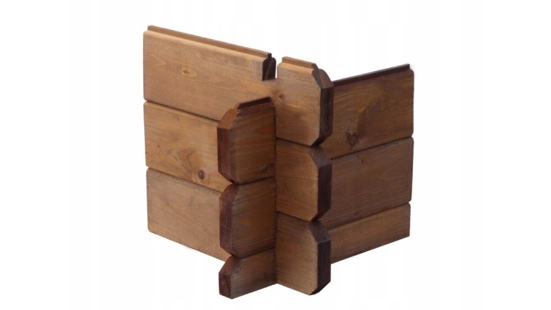 Terrasse en bois avec balustrade pour abri en bois - 10m2 - 5m x 2m - imprégnée - couleur: marron